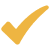 Bright check symbol with dark backdrop